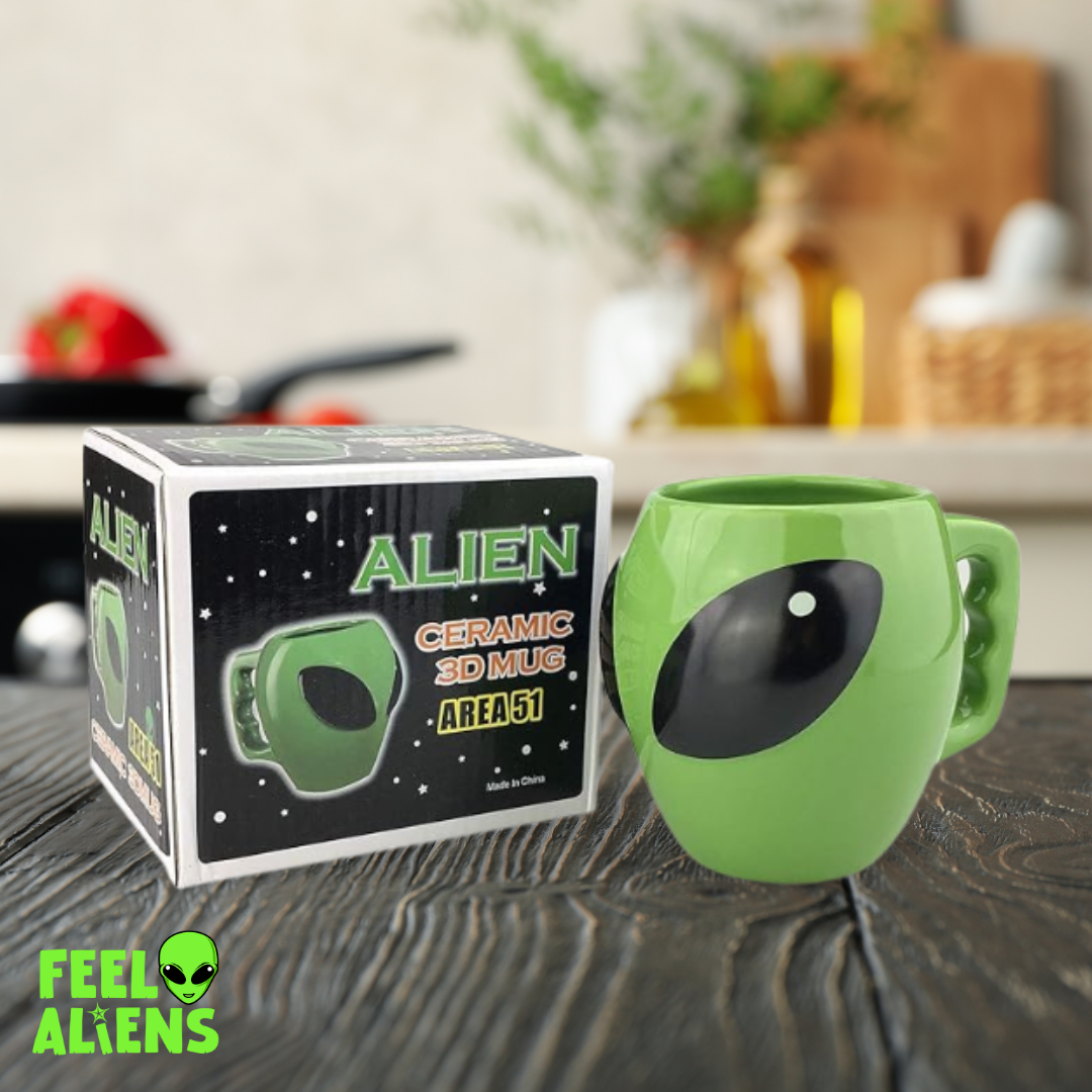 Alien Green ceramic cup