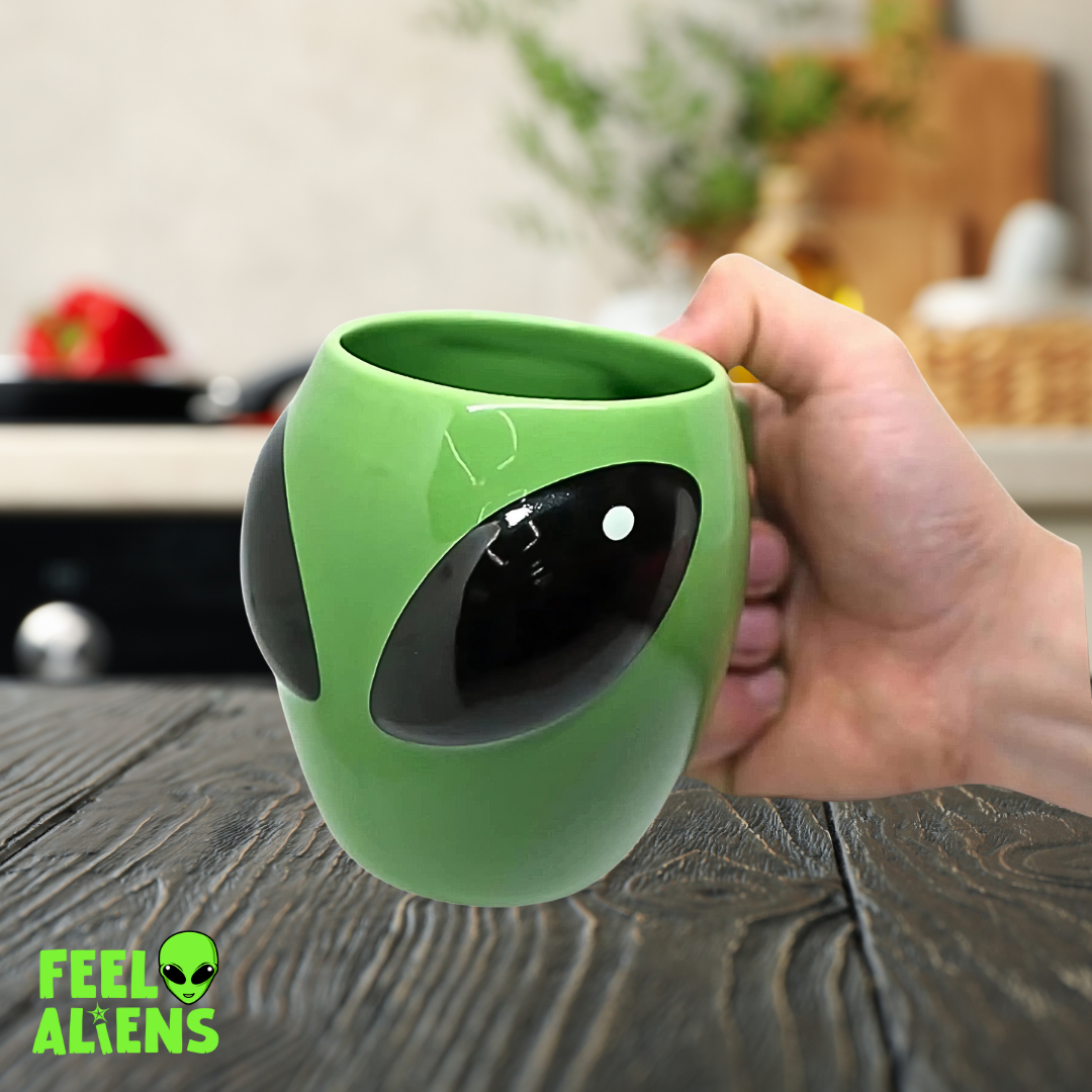 Alien Green ceramic cup