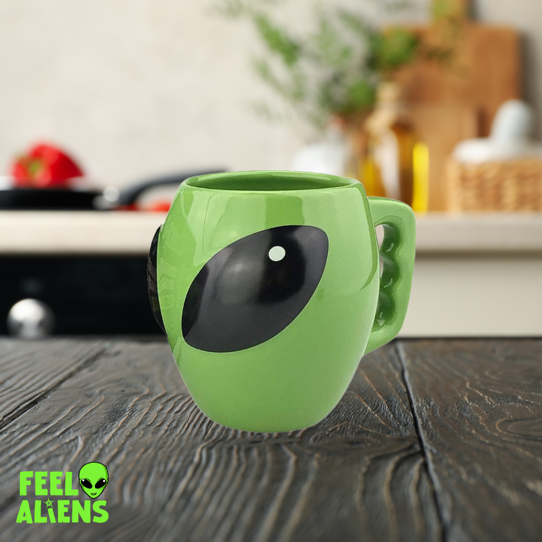 Alien Green ceramic cup