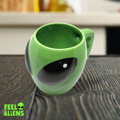 Alien Green ceramic cup