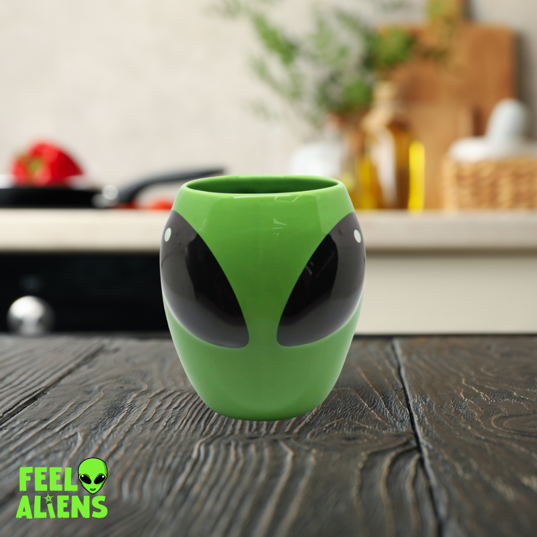 Alien Green ceramic cup