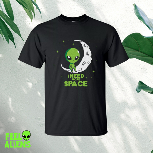 Alien Shirt- I Need More Peace model