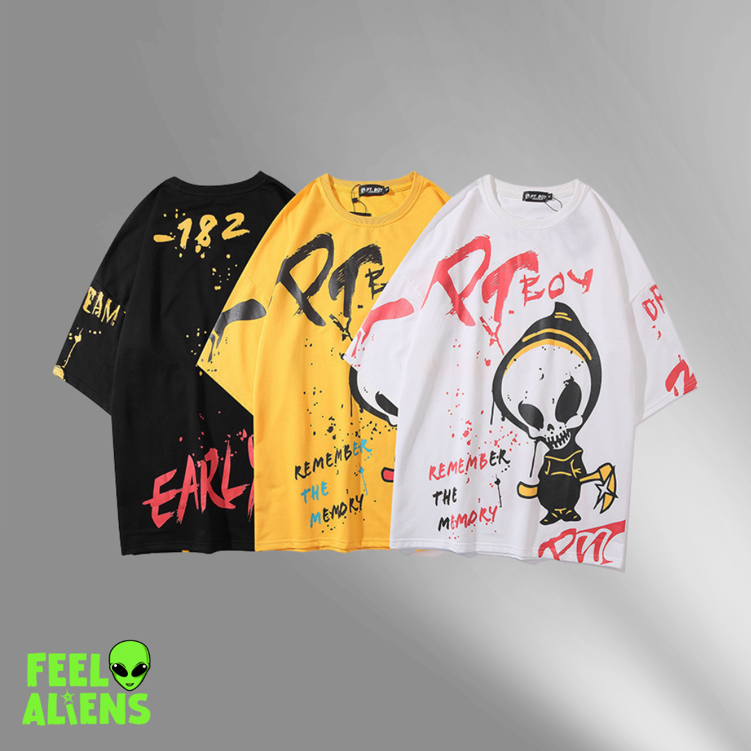 Alien Shirt – Bold Graffiti Style for a Standout Look