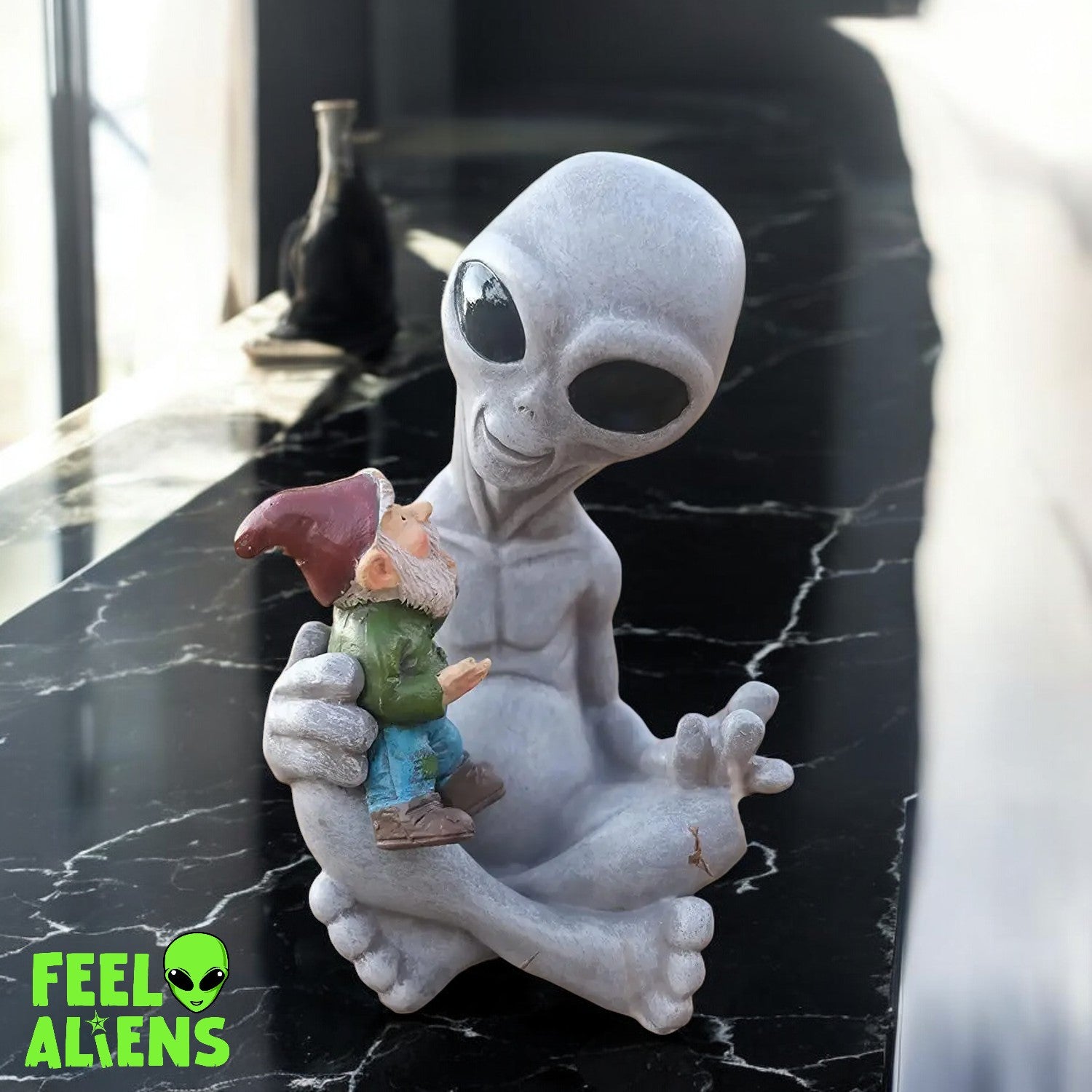 Alien Statue-Alien Gnome's  Guardian