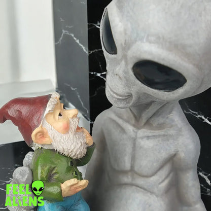 Alien Statue-Alien Gnome's  Guardian