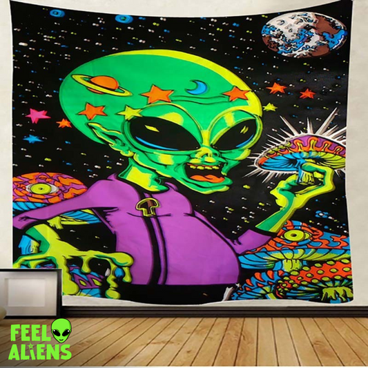 Alien Tapestry - Digital Print Decorative Hanging Cloth