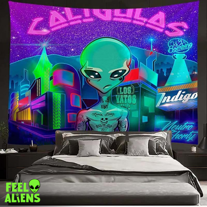 Alien Tapestry - Digital Print Decorative Hanging Cloth