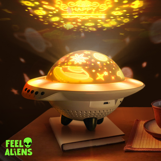 Alien UFO Lights with Starry Sky Projection and Bluetooth Speaker