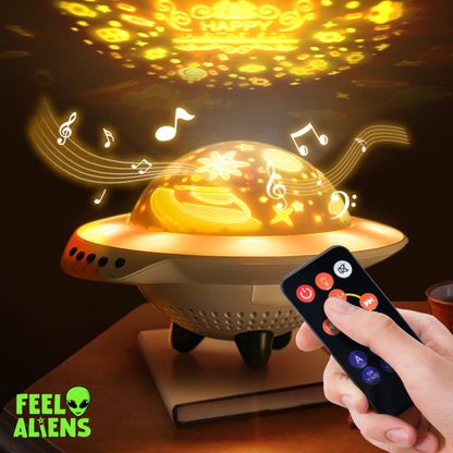 Alien UFO Lights with Starry Sky Projection and Bluetooth Speaker