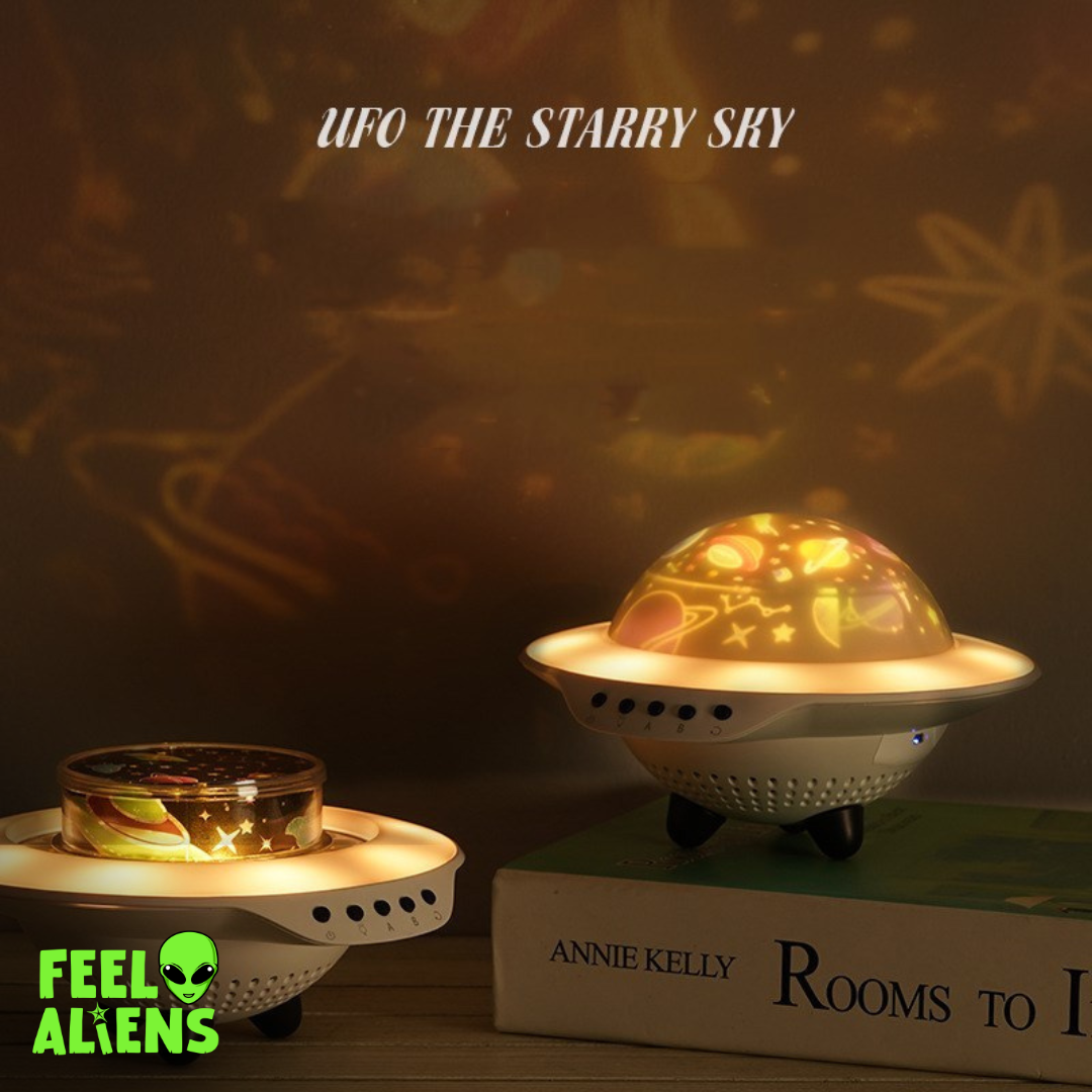 Alien UFO Lights with Starry Sky Projection and Bluetooth Speaker