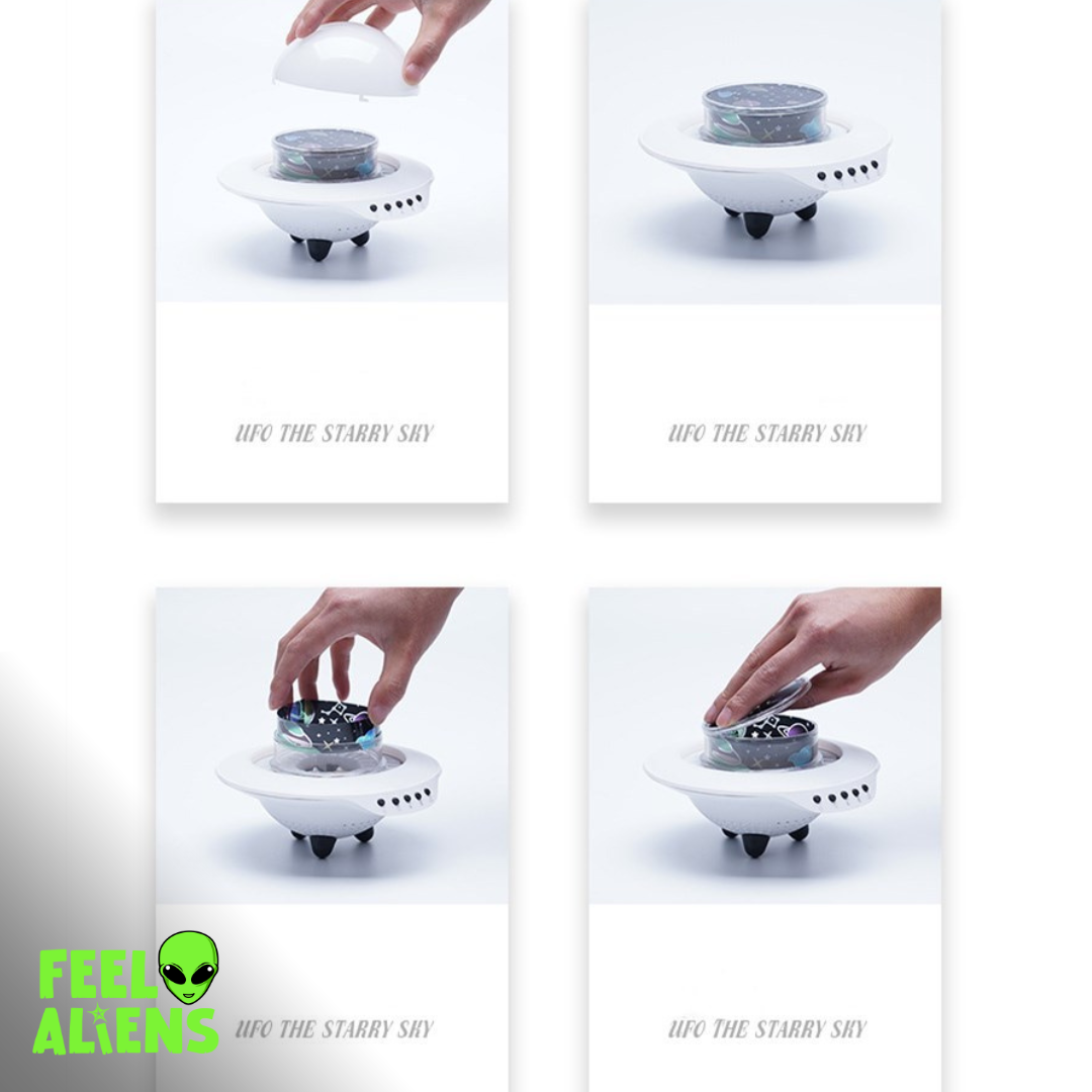 Alien UFO Lights with Starry Sky Projection and Bluetooth Speaker