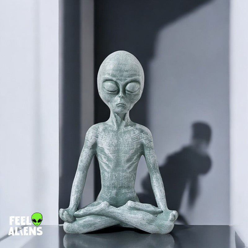 Alien Yoga statue