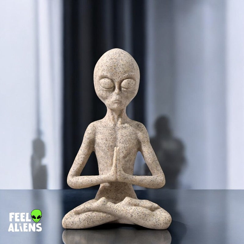 Alien Yoga statue