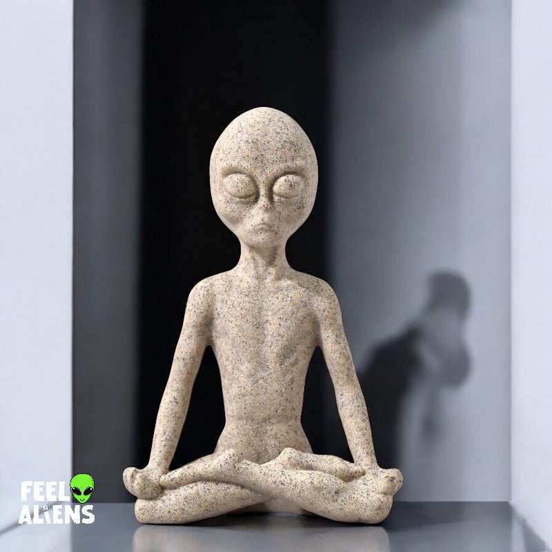 Alien Yoga statue