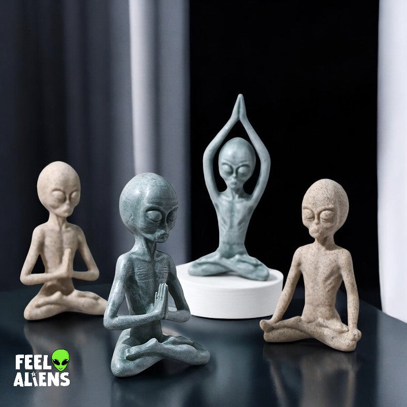 Alien Yoga statue