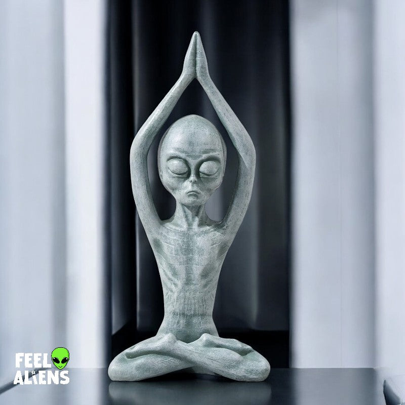 Alien Yoga statue