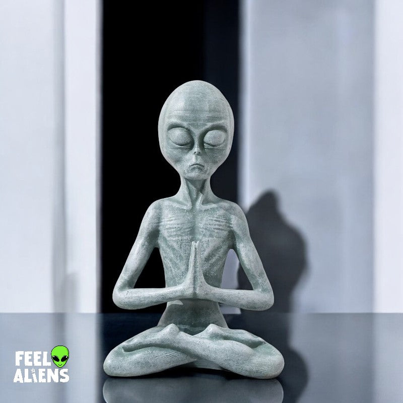 Alien Yoga statue