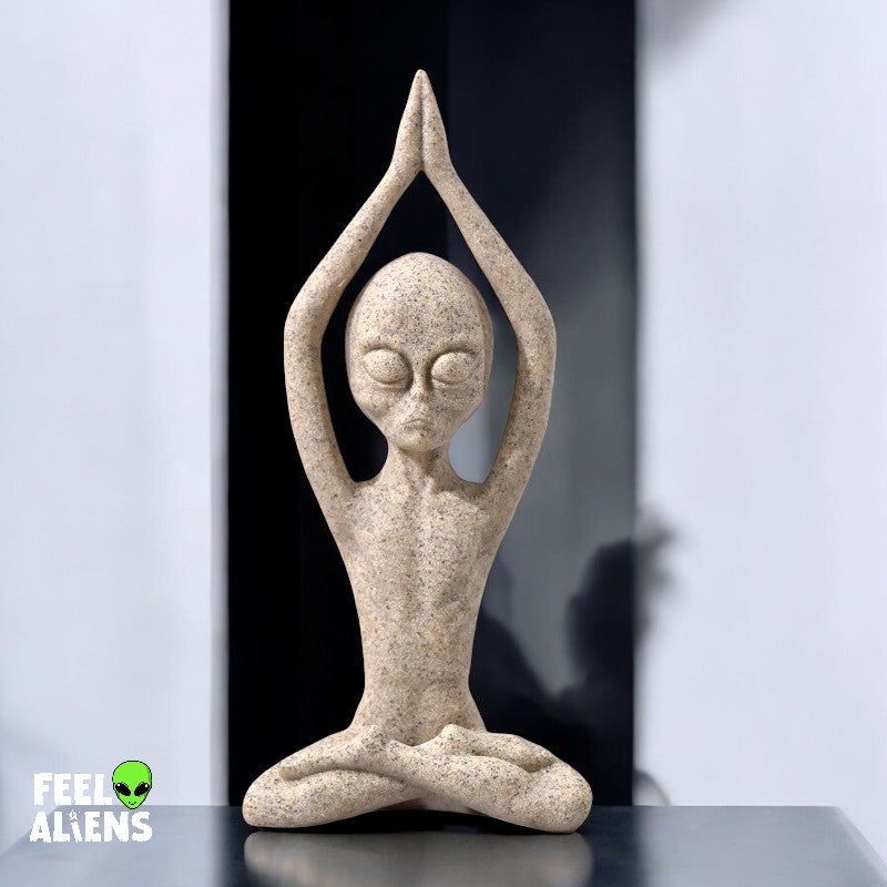 Alien Yoga statue