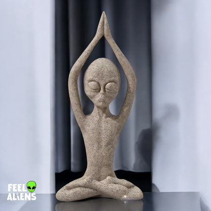 Alien Yoga statue