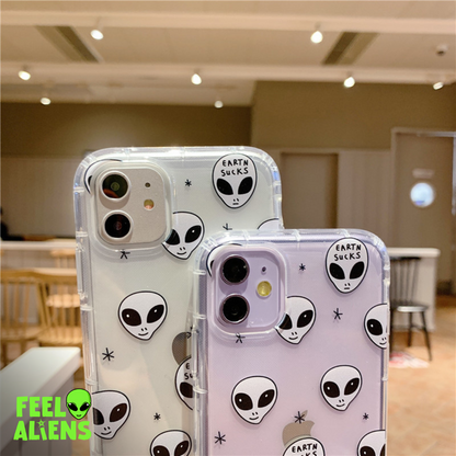 Cartoon alien phone case