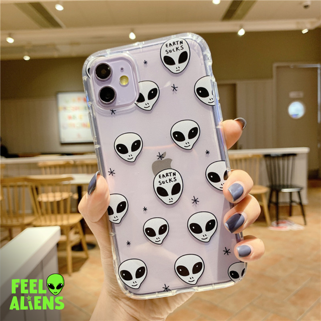 Cartoon alien phone case