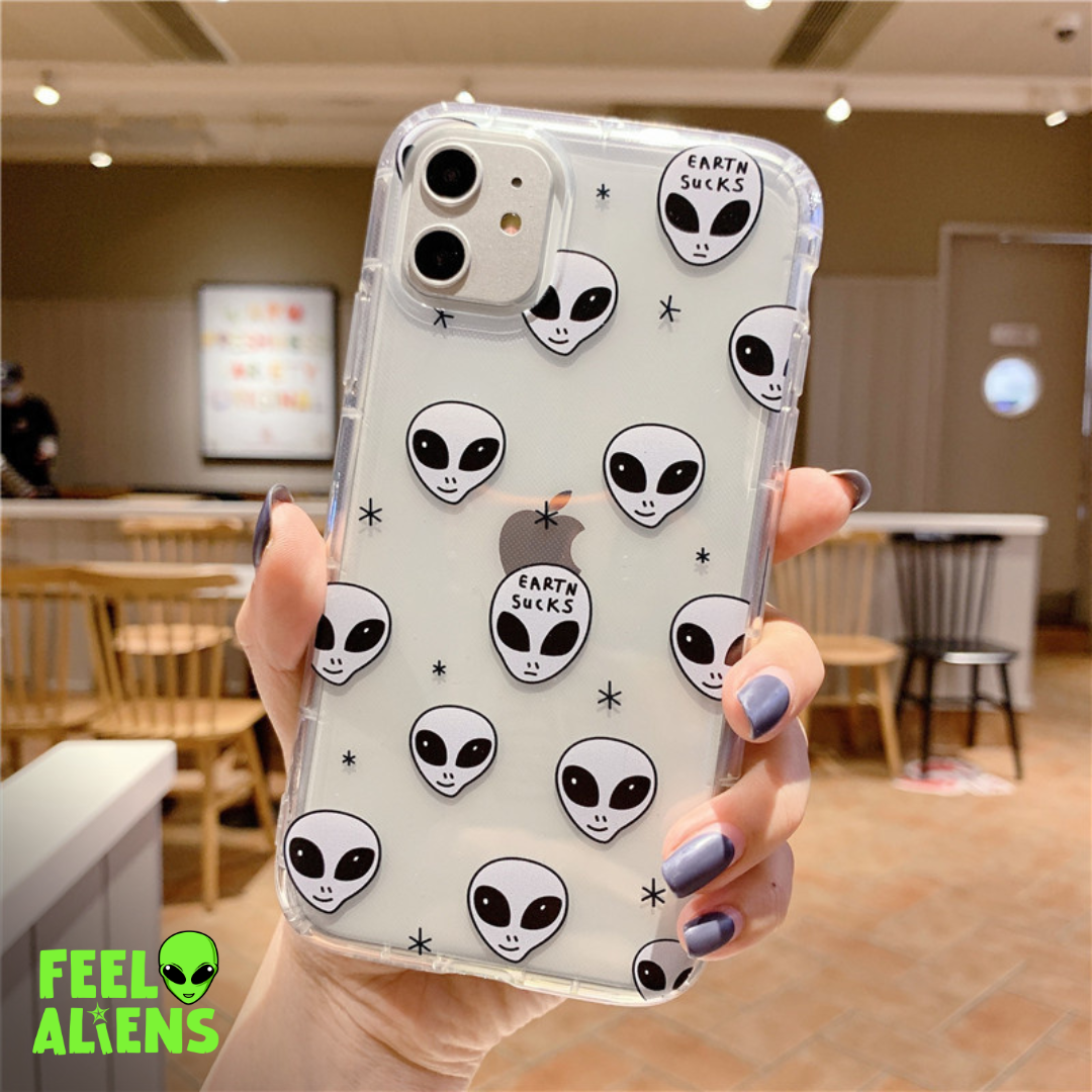 Cartoon alien phone case