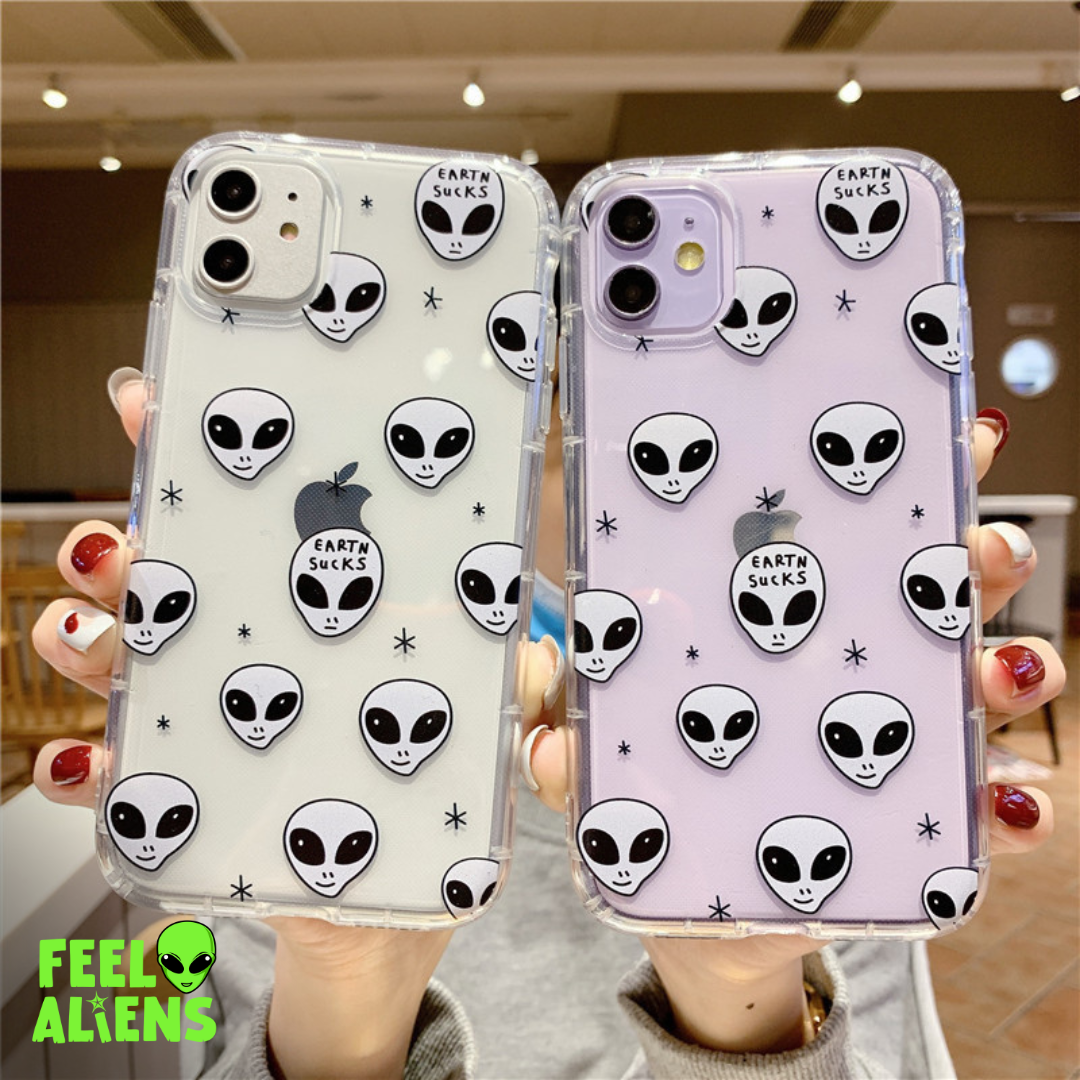 Cartoon alien phone case