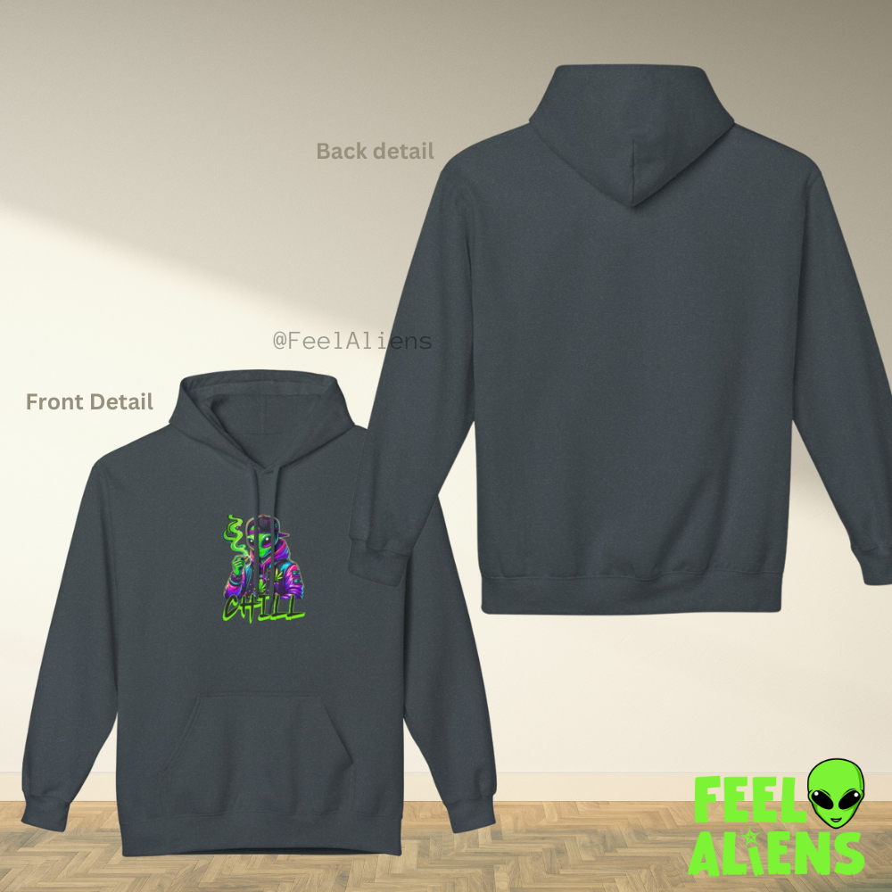 Chill Vibes Smoking Alien Unisex Hoodie