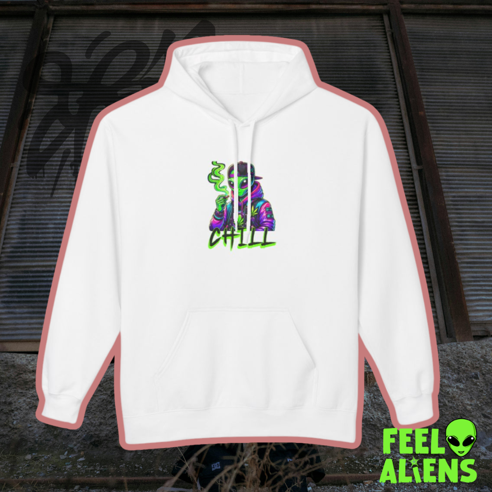 Chill Vibes Smoking Alien Unisex Hoodie