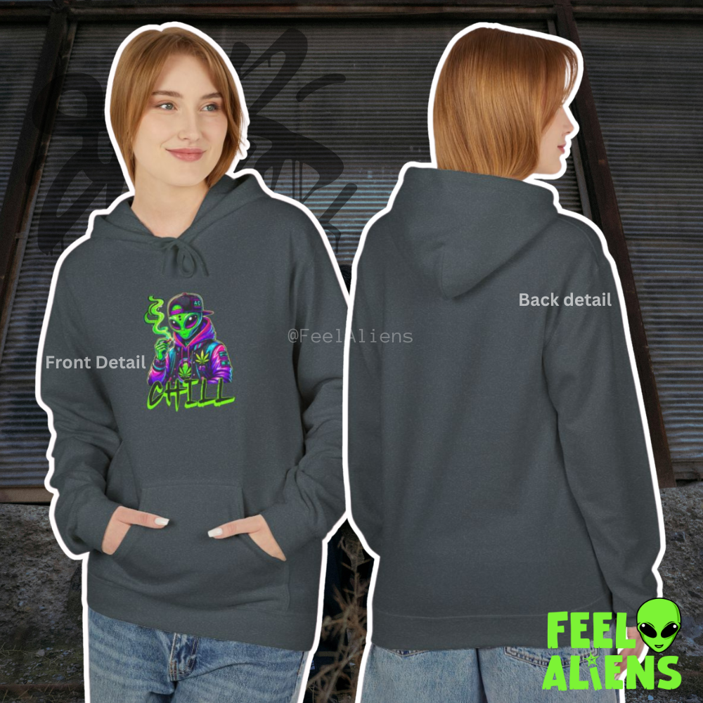 Chill Vibes Smoking Alien Unisex Hoodie