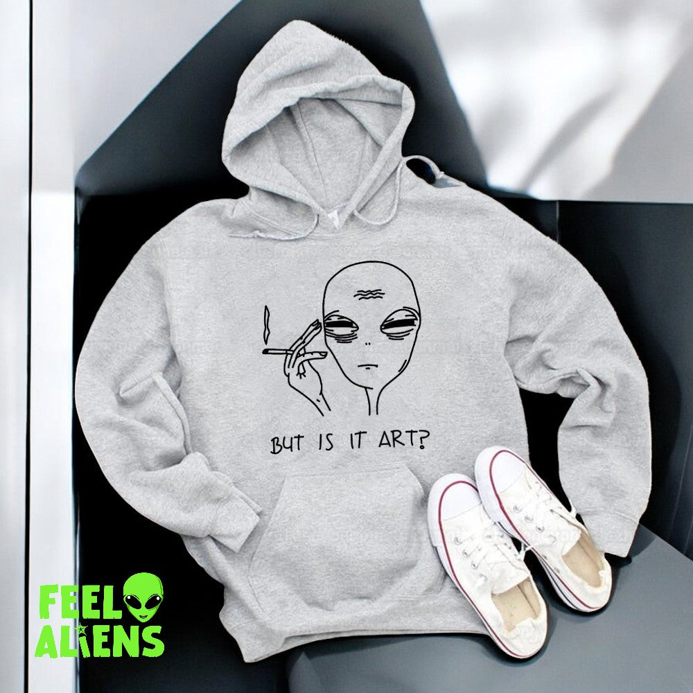 Funny Smoking Alien Hoodie 