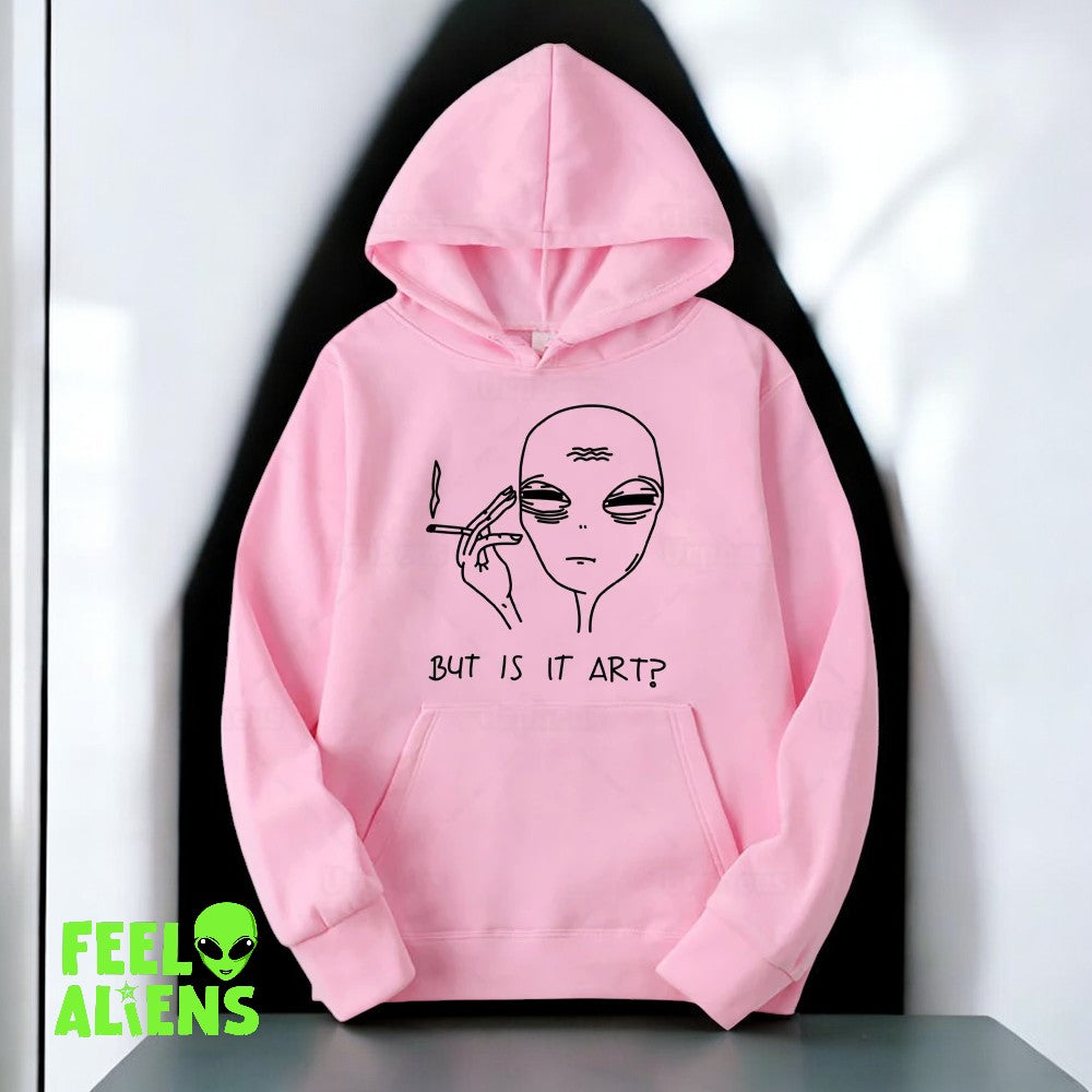 Funny Smoking Alien Hoodie 