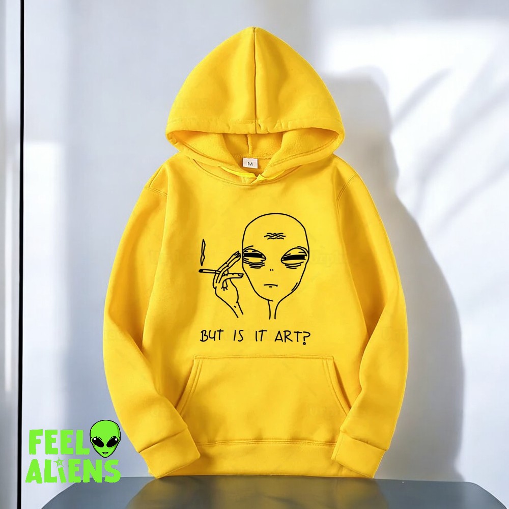 Funny Smoking Alien Hoodie 