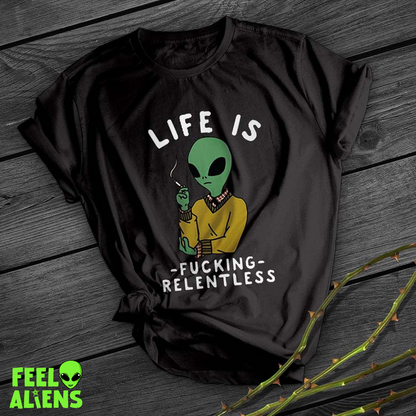 Harajuku Alien Shirt – Life is Relentless Graphic Tee