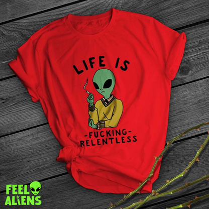 Harajuku Alien Shirt – Life is Relentless Graphic Tee