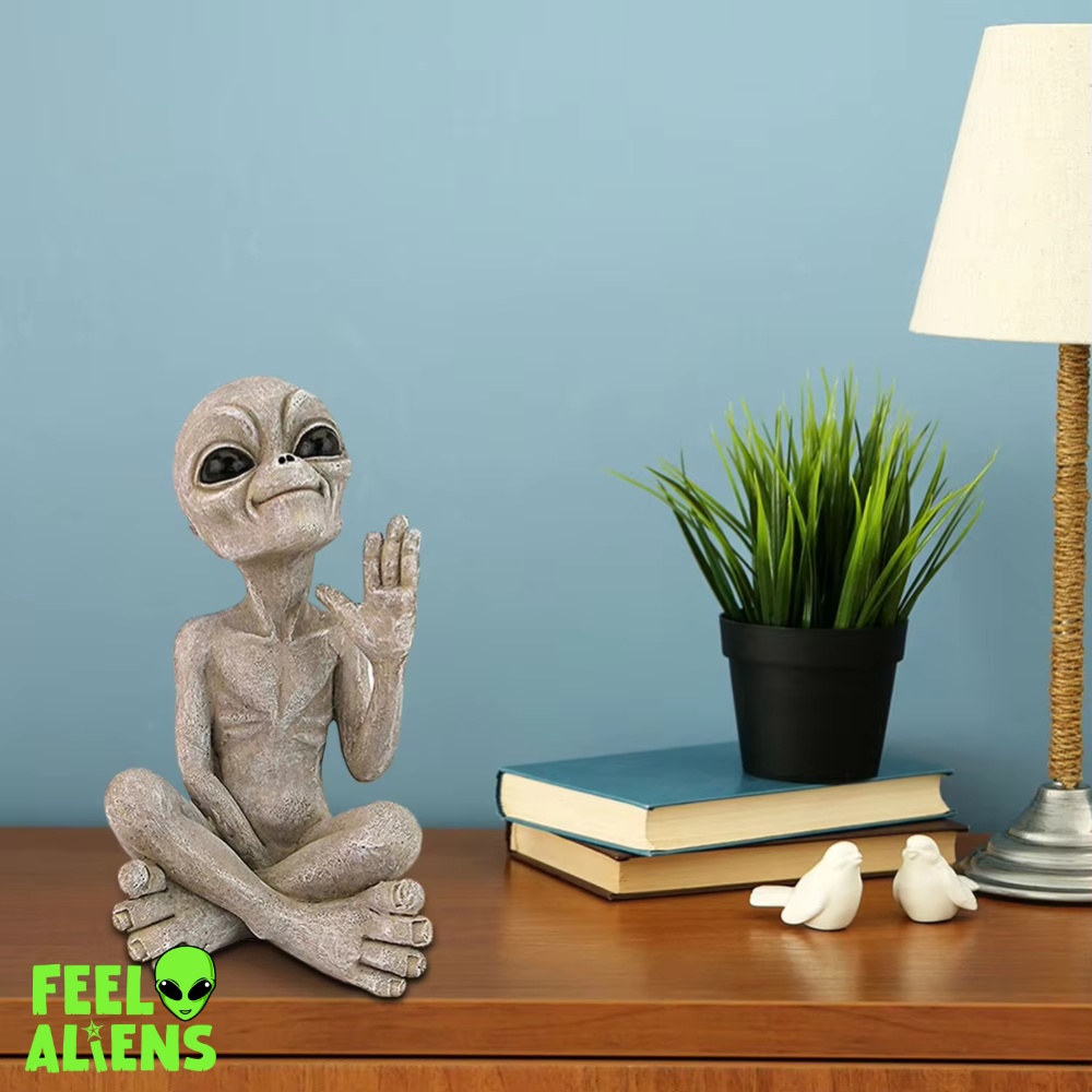 Hello World Alien Statue