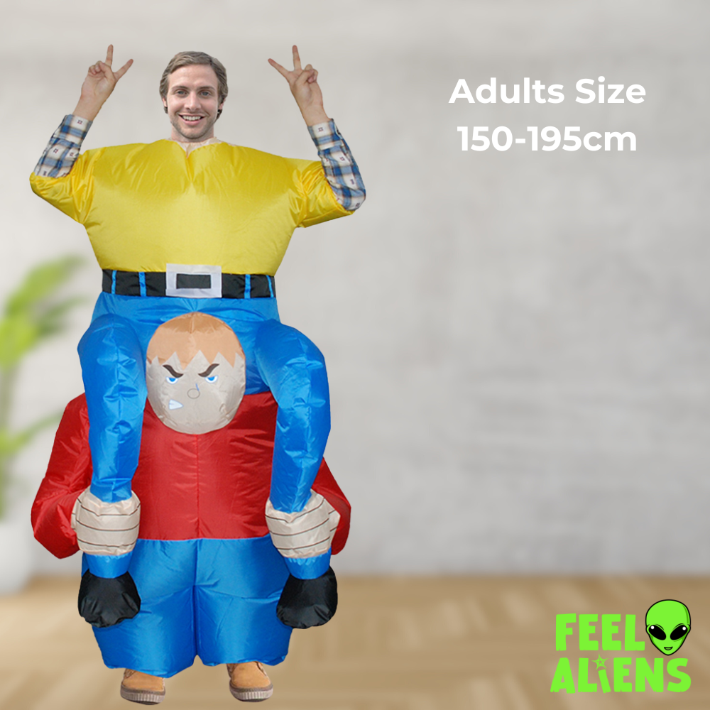 Inflatable Alien Costume for Adults and Kids - Halloween Party Cosplay