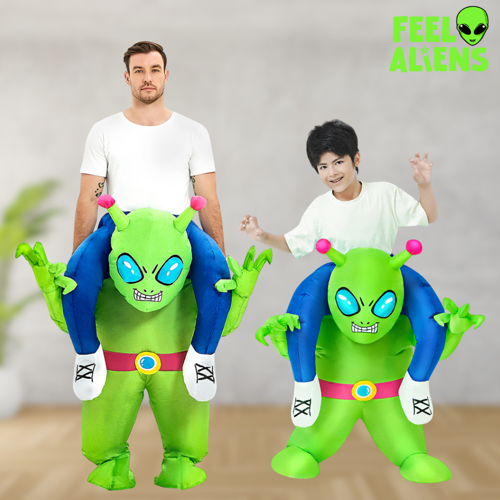 Inflatable Alien Costume for Adults and Kids - Halloween Party Cosplay