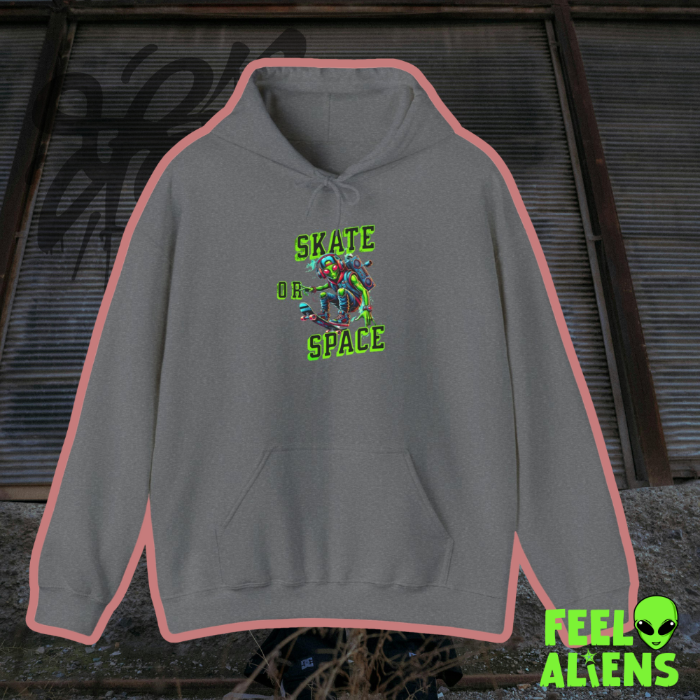Skate or Space Graphic Hoodie Unisex