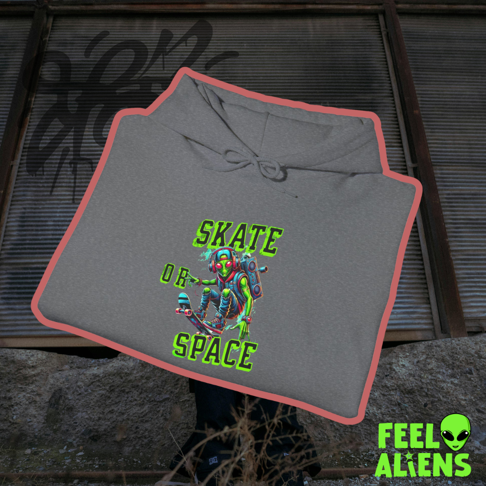 Skate or Space Graphic Hoodie Unisex