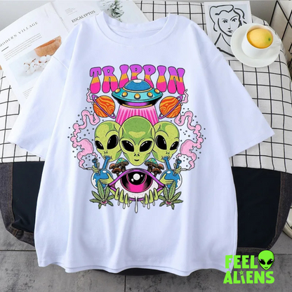 Trippin Alien Graphic T-Shirt