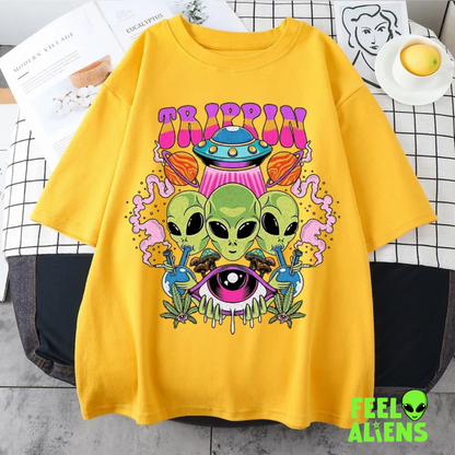 Trippin Alien Graphic T-Shirt