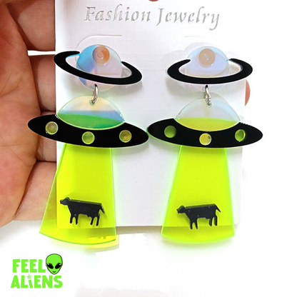 UFO Abduction Alien Jewelry Earrings For Feelaliens