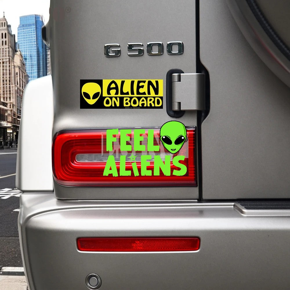  Warning Alien on Board-Car sticker For Feelaliens