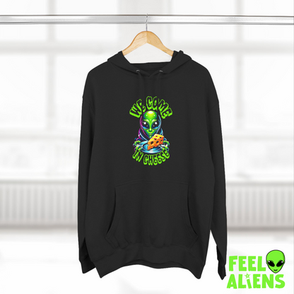 We Come In Cheese - Streetwear Fleece Hoodie Feelaliens