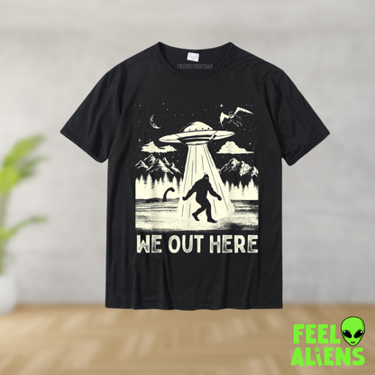 We Out Here Graphic Alien T-Shirt