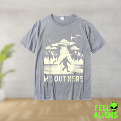 We Out Here Graphic Alien T-Shirt