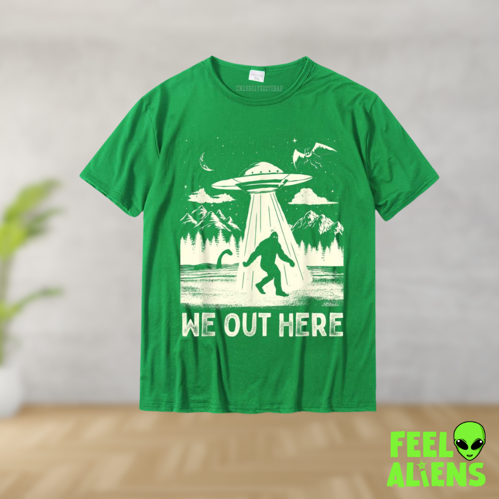 We Out Here Graphic Alien T-Shirt