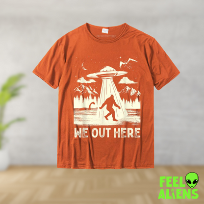 We Out Here Graphic Alien T-Shirt