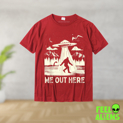 We Out Here Graphic Alien T-Shirt